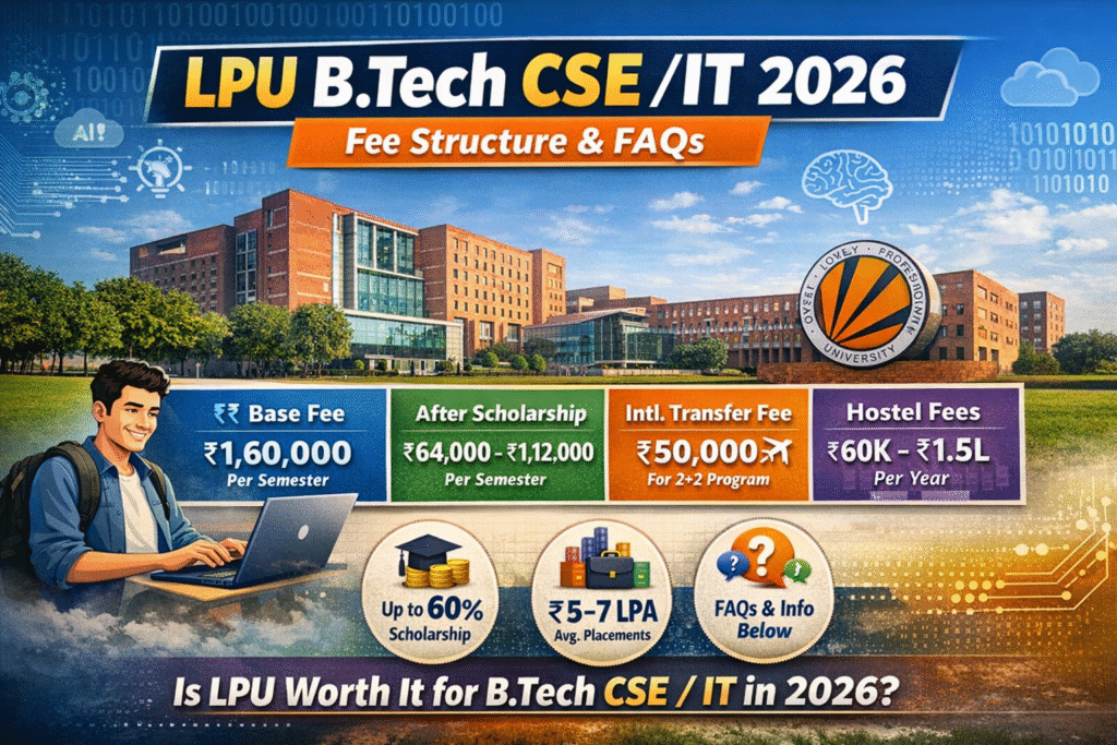 B.Tech CSE Fee in LPU